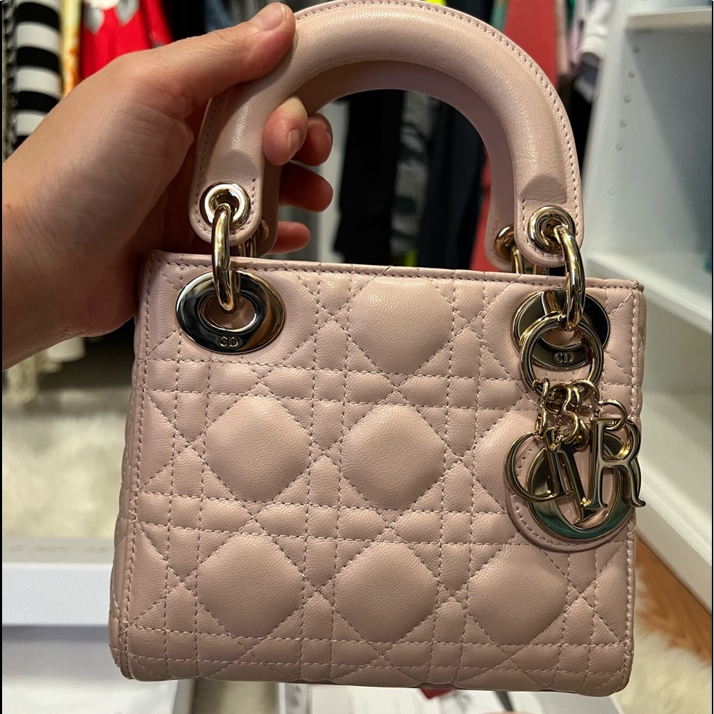 Christian Dior Lady Dior Mini Baby Pink
